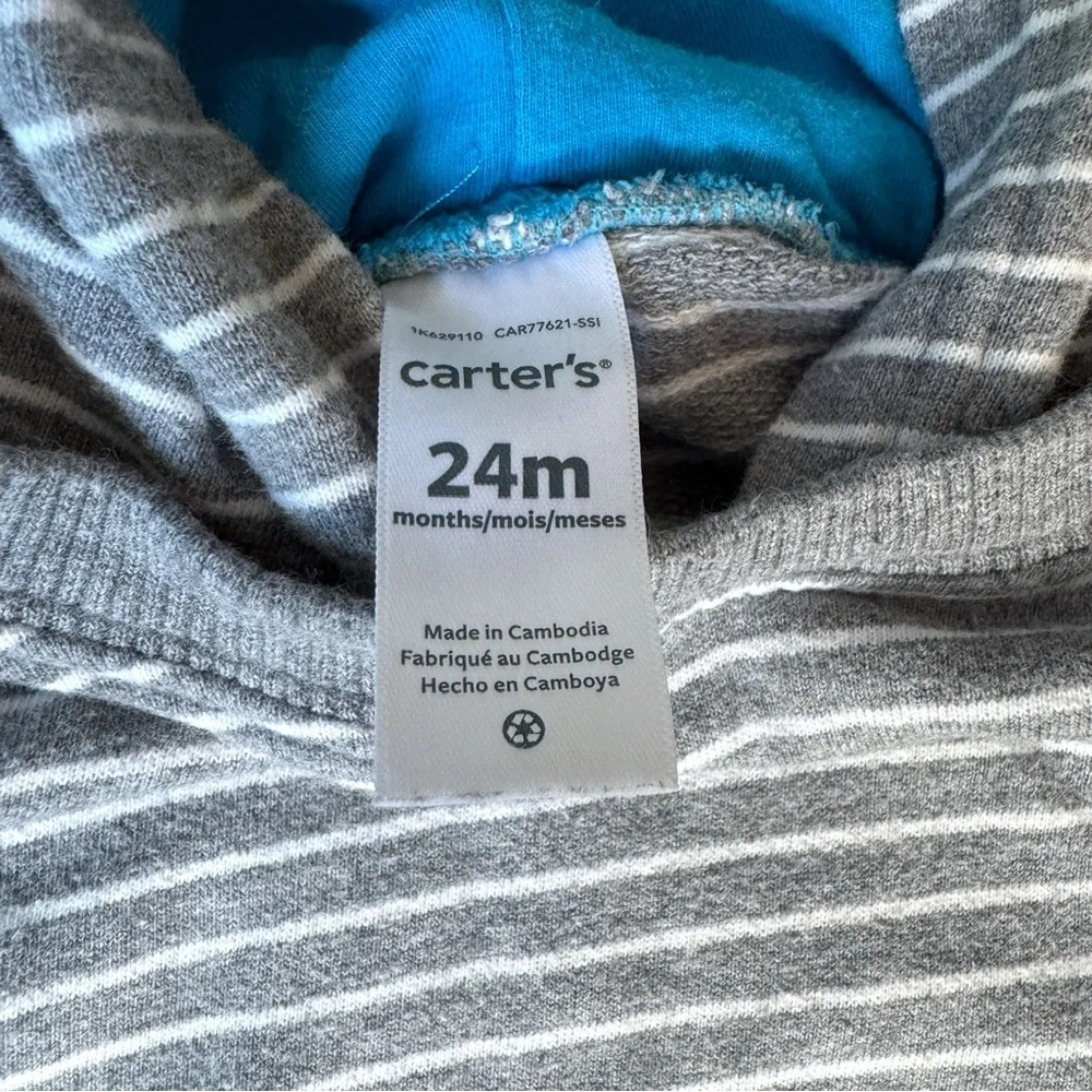 Summer Outfit Lot Short Sleeve Outfits Hooded Gray Soft Cotton Dinosaur